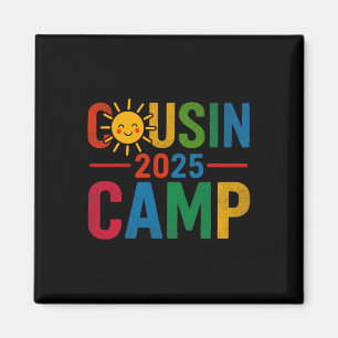 Aimant Cousin Camp 2025 Vacances d'Été Rassemblement fami