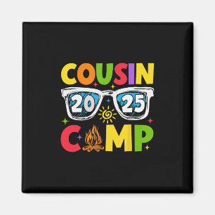 Aimant Cousin Camp 2025 Vacances familiales Camping d'été