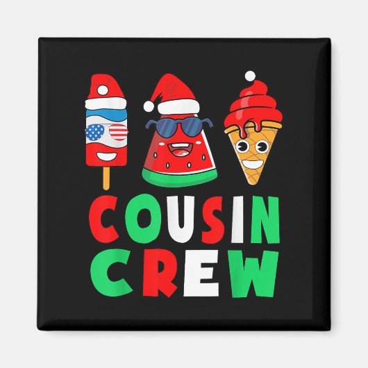 Aimant Cousin Crew Christmas In July Squad Pajamas Matchi (Devant)