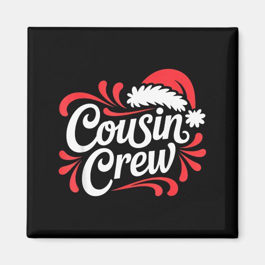Aimant Cousin Crew Christmas Xmas Lights Family Matching  (Devant)