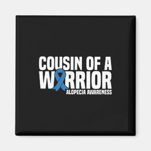 Aimant Cousin d'un guerrier Bleu Ruban Alopécie Sensibili