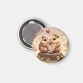 Aimant Coussin d'accent de mignonette petits ours (Recto/Verso)