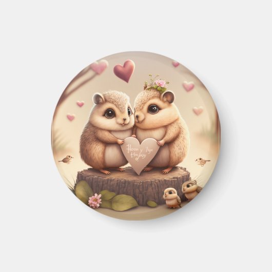 Aimant Coussin d'accent de mignonette petits ours (Devant)