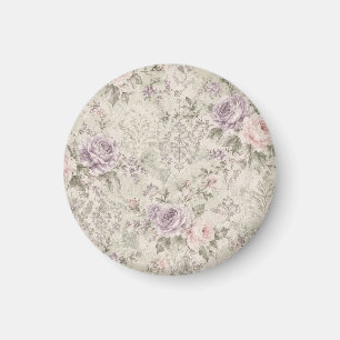 Aimant Coussin Lombaire Vintage Shabby Chic Roses Roses e