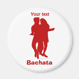 Aimant Coutume de silhouette de danseurs de Bachata