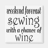 Aimant Couture et vin (Devant)