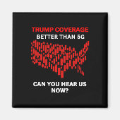 Aimant Couverture anti-Trump meilleure que la carte améri (Devant)
