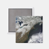 Aimant Couverture de neige s'étendant du Canada (Recto/Verso)