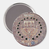 Aimant Couverture d'égout du château de Prague (Recto/Verso)