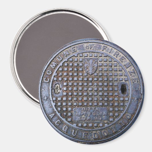 Aimant Couverture d'égout Florence (Recto/Verso)