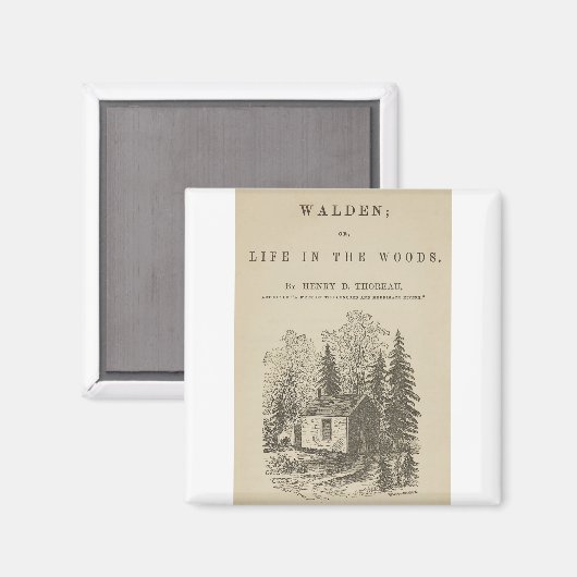 Aimant Couverture Vintage Walden (Recto/Verso)
