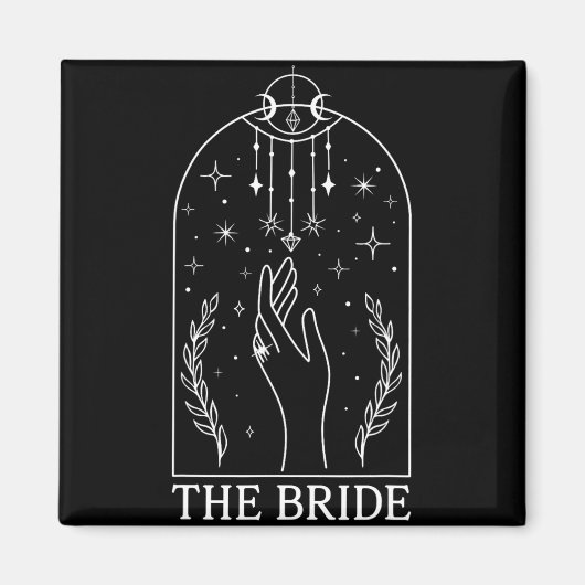 Aimant Coven de mariée gothique sorcière Tarot Mariage Ba (Devant)