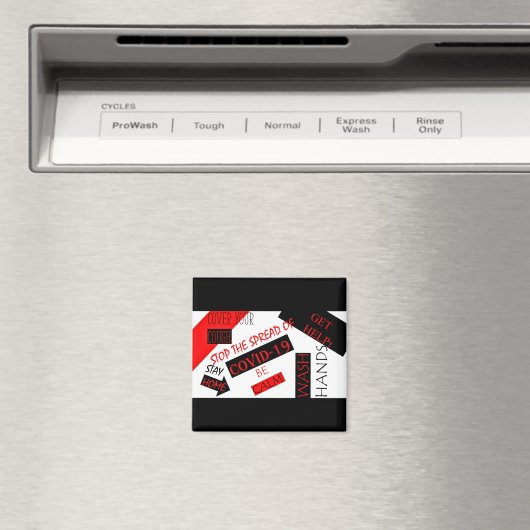 Aimant Covid-19 (In Situ (Lave-vaisselle))