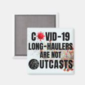 Aimant Covid-19 Long-Haulers ne sont pas des exclus (Recto/Verso)