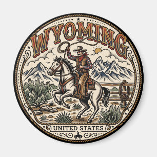 Aimant Cow-boy dans le Wyoming