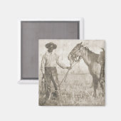 Aimant Cowboy (Recto/Verso)