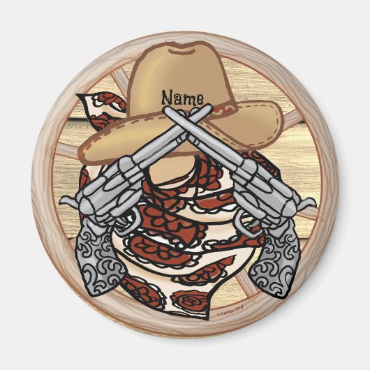 Aimant Cowboy du Texas occidental (Devant)