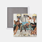 Aimant Cowboy endormi dans le salon de beauté (Recto/Verso)