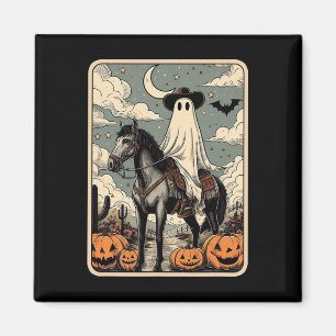 Aimant Cowboy Ghost Riding Horse Funny Tarot Card Hallowe
