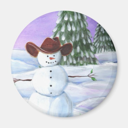 Aimant Cowboy Snowman (Devant)