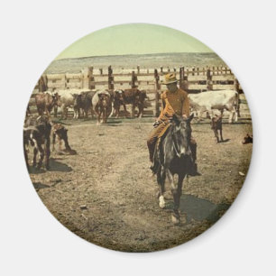 Aimant Cowboys et vaches