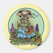 Aimant Cowgirl Cottagecore (Devant)