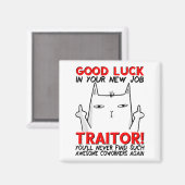 Aimant Coworker Leaving, Quitting Going Away, Job Change, (Recto/Verso)