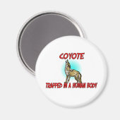 Aimant Coyote piégé dans un corps humain (Recto/Verso)