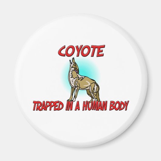 Aimant Coyote piégé dans un corps humain (Devant)