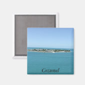 Aimant Cozumel Island Blue Water Tropical (Recto/Verso)