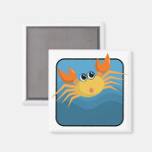 Aimant Crabe caricaturale (Recto/Verso)