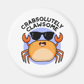 Aimant Crabe Clawsome Funky Crabe Pun (Devant)