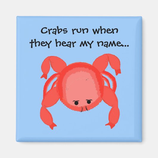 Aimant Crabe Cool qui dit (Devant)