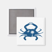 Aimant Crabe de Caroline du Sud (Recto/Verso)