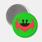 Aimant Crabe de l'île Christmas (vert) (Recto/Verso)