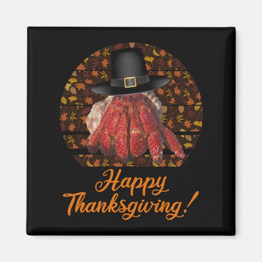 Aimant Crabe ermite de Thanksgiving (Devant)