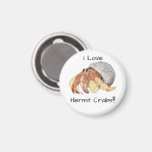 Aimant Crabe hermite (Recto/Verso)