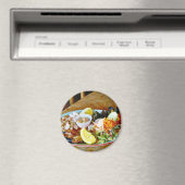 Aimant Crabes Citrons Salades Plats de fruits de mer (In Situ (Lave-vaisselle))