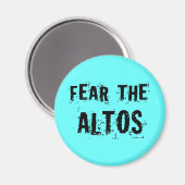 Aimant Crains Altos Music Singer Cadeau (Recto/Verso)