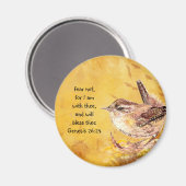 Aimant Crainte non encouragée Aquarelle Oiseau (Recto/Verso)