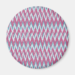 Aimant Cranberry et Turquoise Motif iKat ZigZag