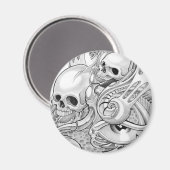 Aimant crâne (Recto/Verso)