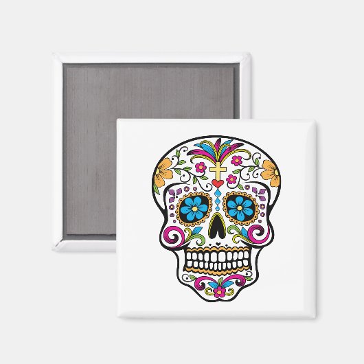 Aimant Crâne à sucre (Recto/Verso)