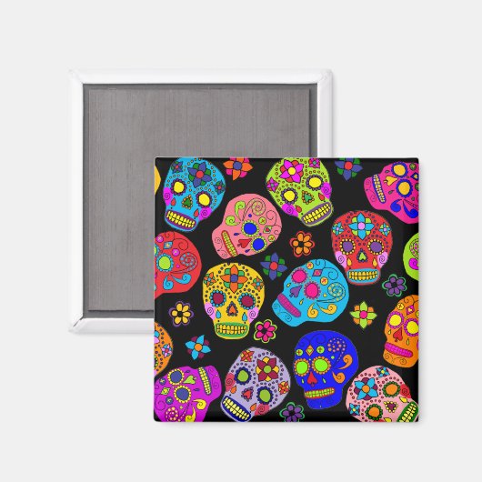 Aimant Crâne à sucre (Recto/Verso)