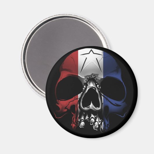 Aimant Crâne américain (Recto/Verso)