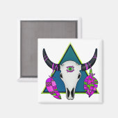 Aimant Crâne animal tribal (Recto/Verso)
