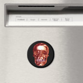 Aimant crâne chrome rouge (In Situ (Lave-vaisselle))