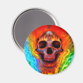 Aimant Crâne couleur (Recto/Verso)
