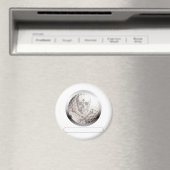 Aimant Crâne de balle de golf et os croisés (In Situ (Lave-vaisselle))