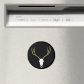 Aimant Crâne de cerf mulet personnalisable (In Situ (Lave-vaisselle))